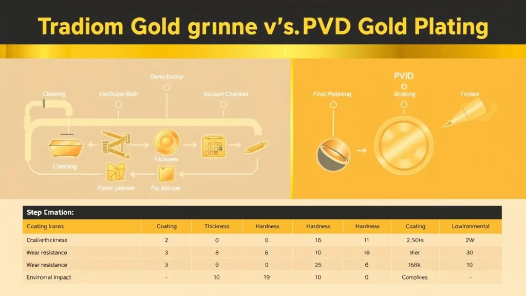 Comparison of the characteristics of traditional gold plating and PVD gold plating processes